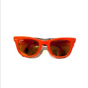 Ray-Ban Orange Folding Wayfarers